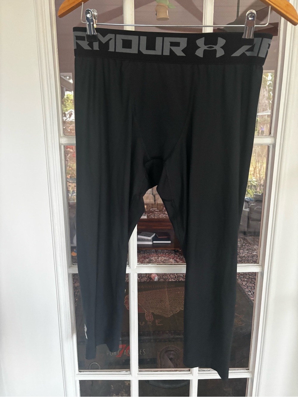Under Armour Black Men's Compression Tights with Logo Waistband